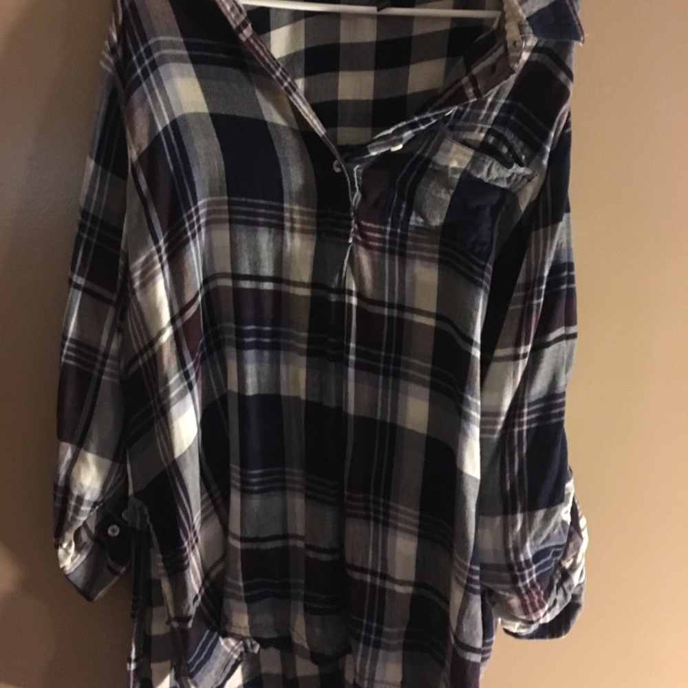 Lane Bryant Flannel Top